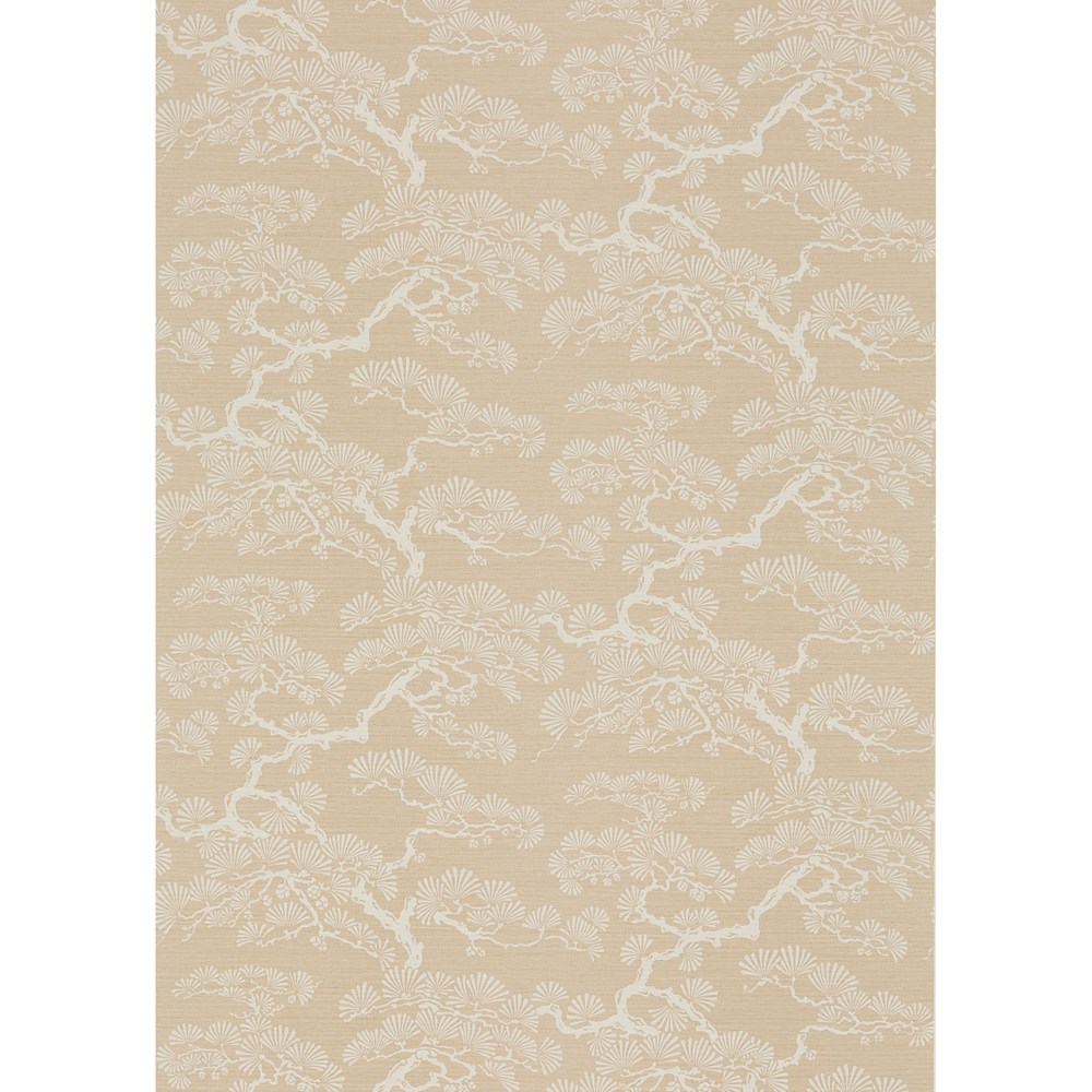 Keros Botanical Wallpaper 213044 by Sanderson in Biscuit